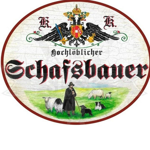 KuK Nostalgie Holzschild "Schafsbauer"