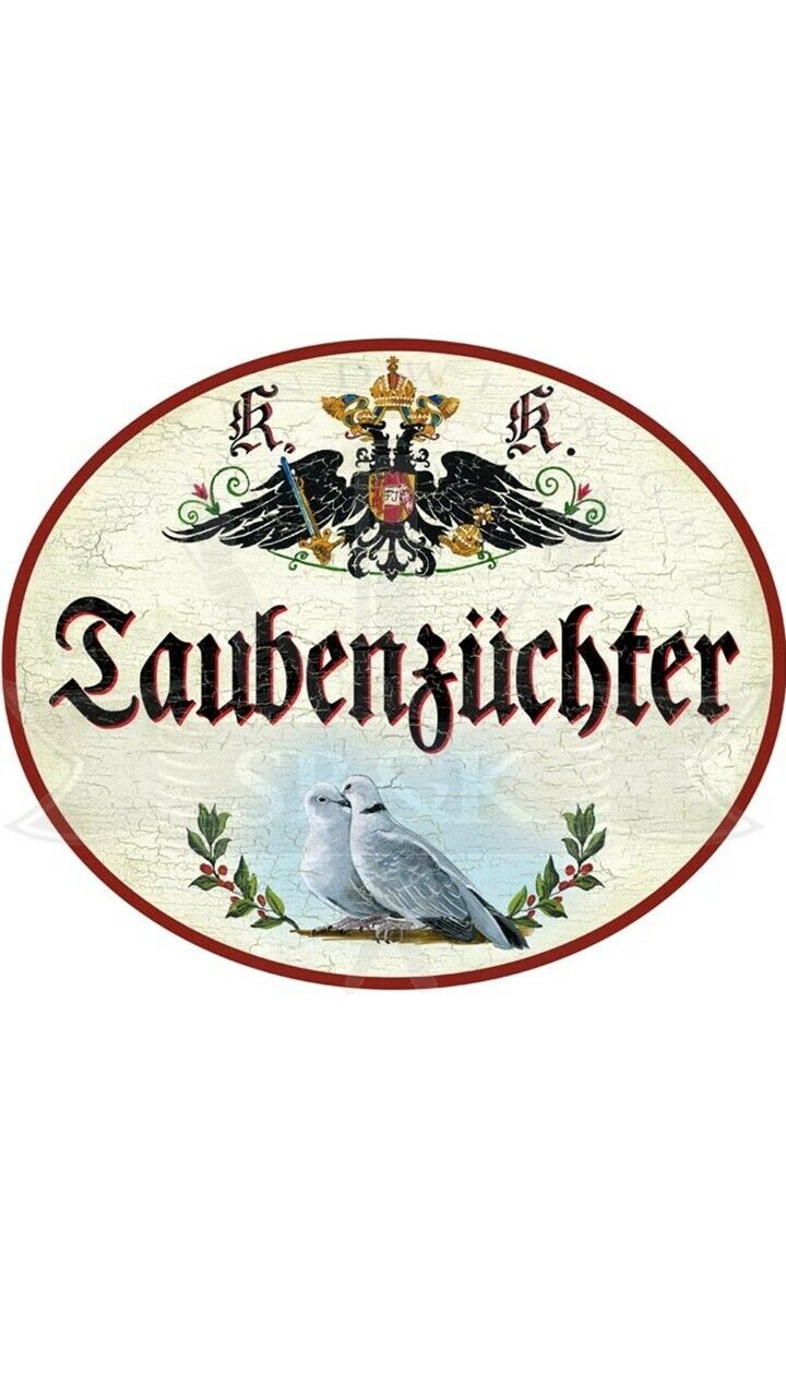 KuK Nostalgie Holzschild "Taubenzüchter"
