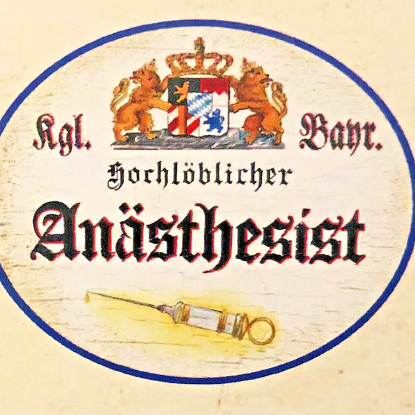 Nostalgie Holzschild Bayern Hochlöblicher Anästhstesist