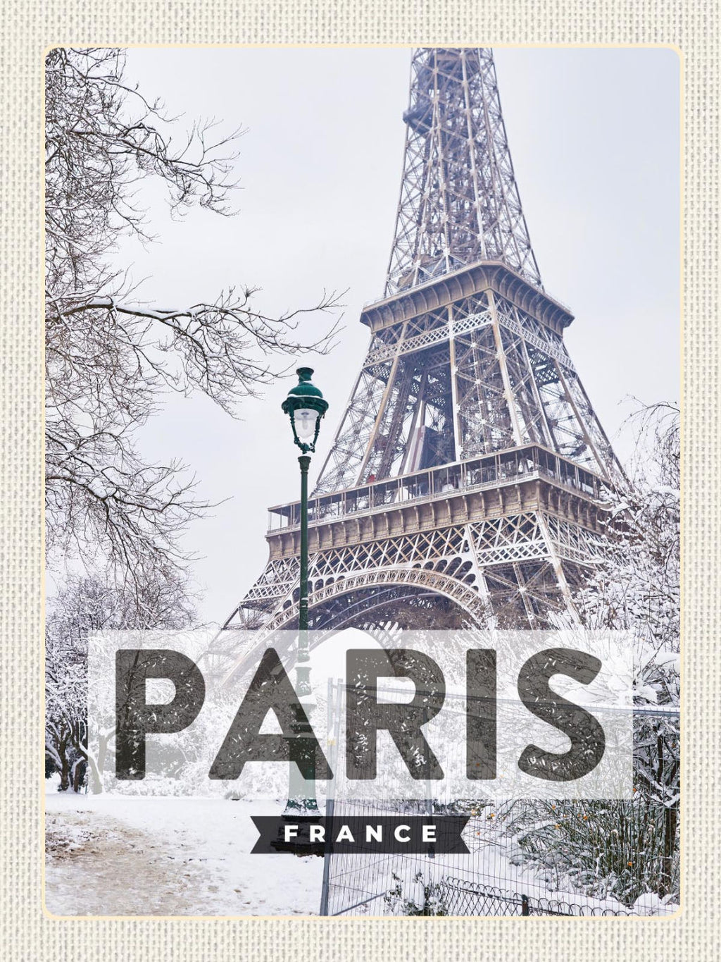 Schild Paris France Frankreich Eiffelturm Stadt 12x18 20x30 30x40 Blech od. Holz