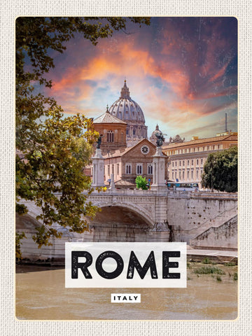 Schild Rome Italy Rom Italien Petersdom Basilika 12x18 20x30 30x40 Blech/Holz