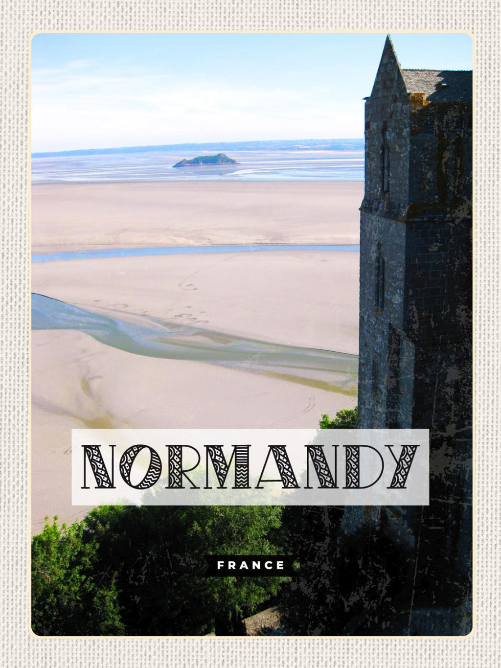 Schild Normandy France Normandie Frankreich 12x18 20x30 30x40 Blech od. Holz