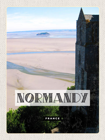 Schild Normandy France Normandie Frankreich 12x18 20x30 30x40 Blech od. Holz