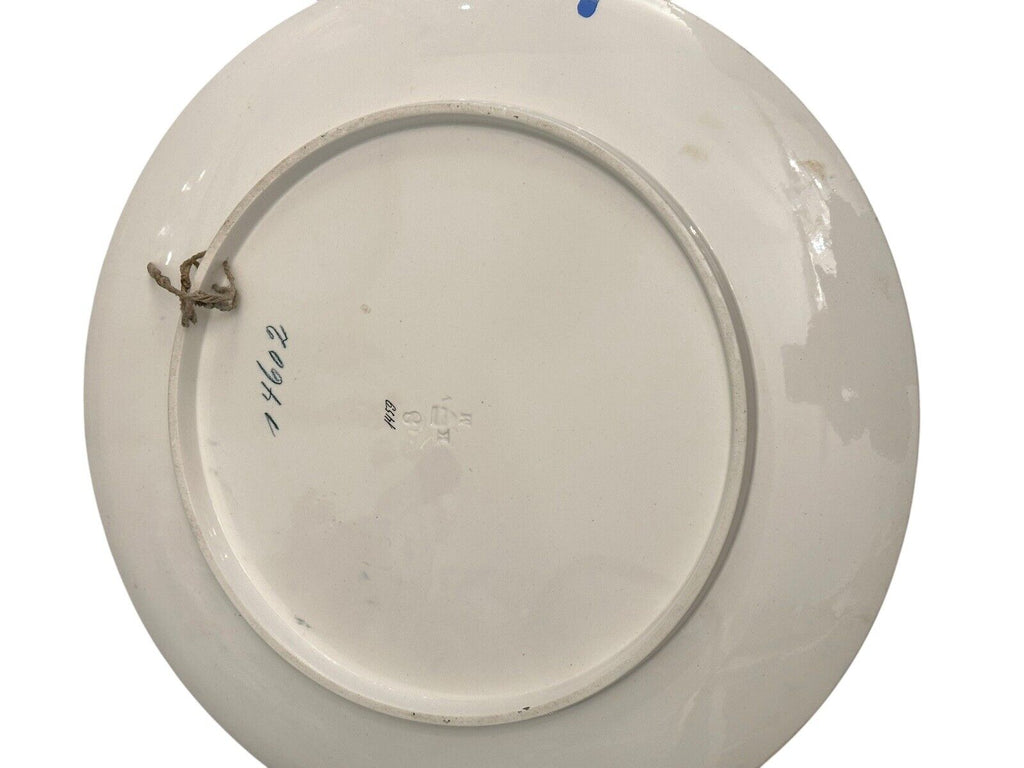 Wächtersbach Keramik antik Teller ca. 40 cm um 1900 Reiter Pferd