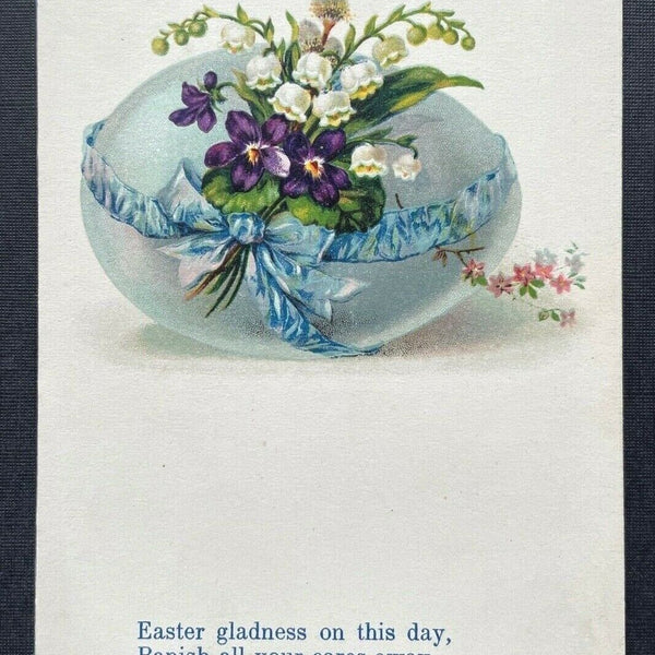 Easter gladness & peace Ostern Spruch Blumen Strauß Schale 402646 TH