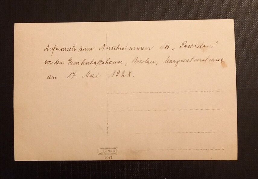 Ansichtskarte Aufmarsch Zum Anschwimmen Schwimmen Schwimmer Des Poseidon Ga