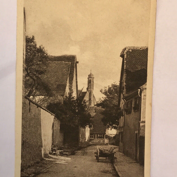 ak, Bayern, Rothenburg, Burggasse Strassenansicht (40056 BW)