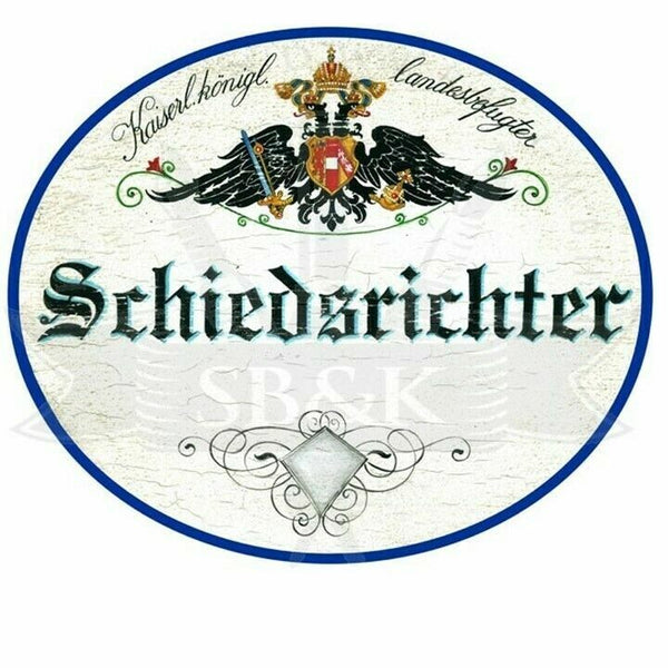 KuK Nostalgie Holzschild "Schiedsrichter"