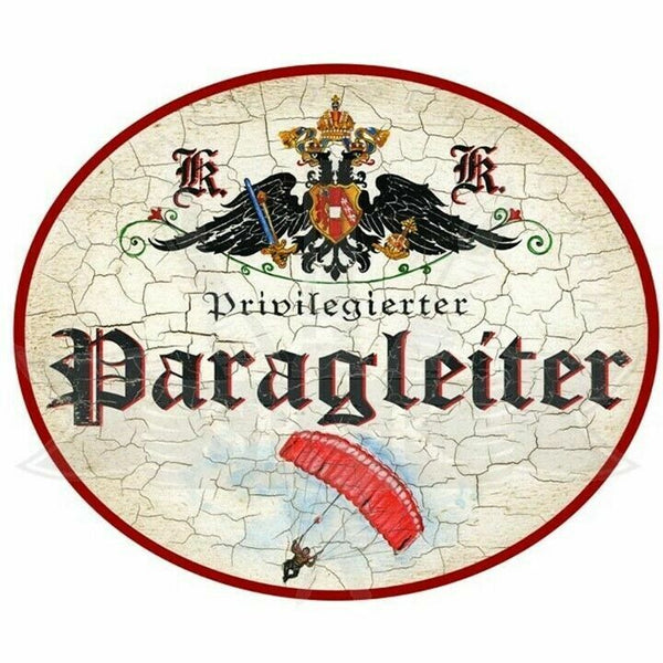 KuK Nostalgie Holzschild "Paragleiter"