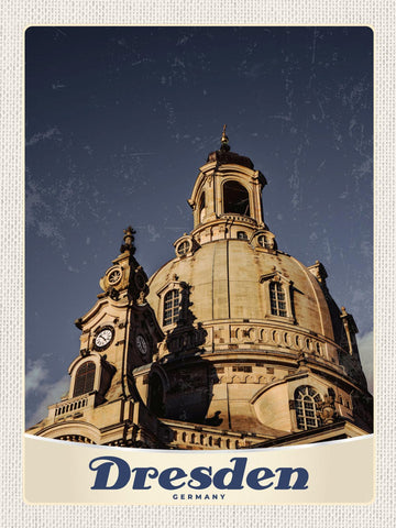 Schild Dresden Germany Frauenkirche Deutschland 12x18 20x30 30x40 Blech/Holz