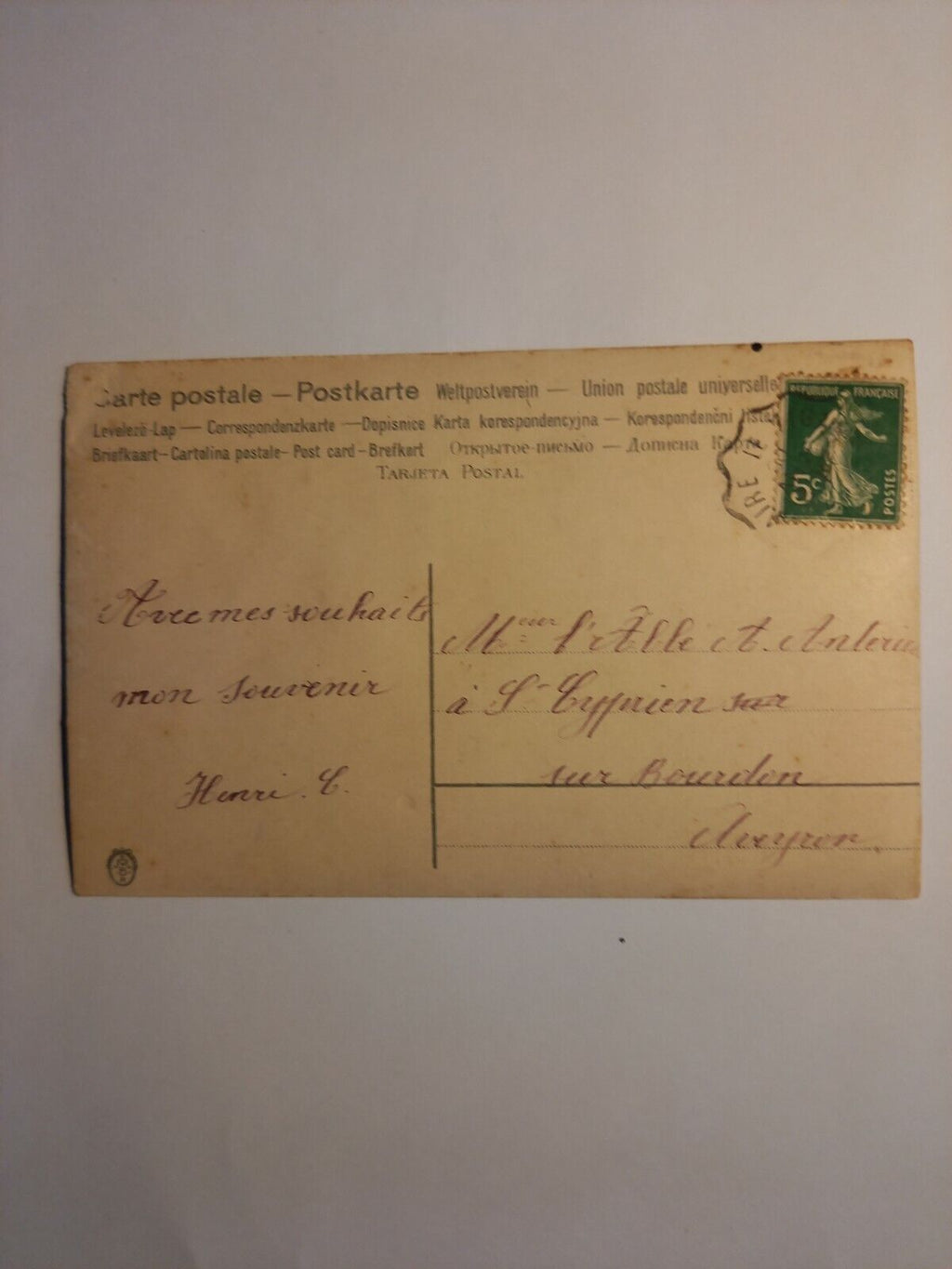 Herzliche Glückwünsche, Frankreich 180067 GR