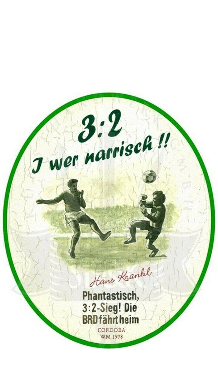 Kuk nostalgie holzschild "i wer narrisch"