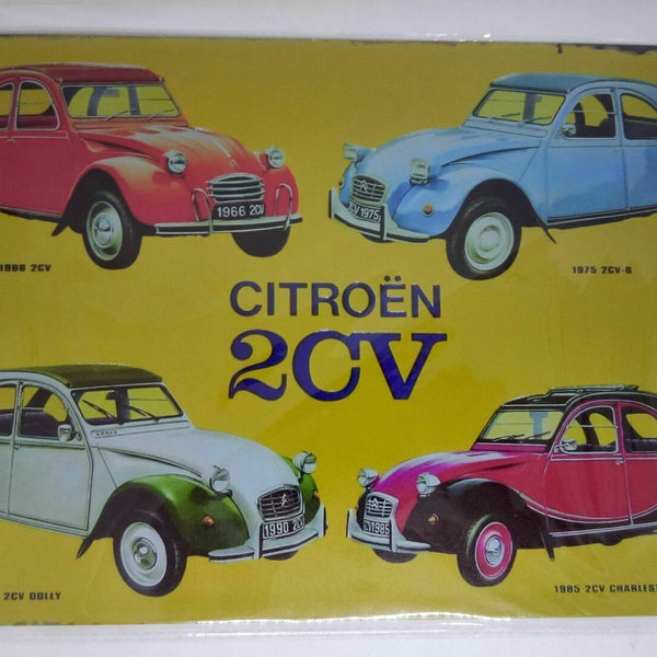 Nostalgie Retro Blechschild Citroen 2CV 30x20 50153