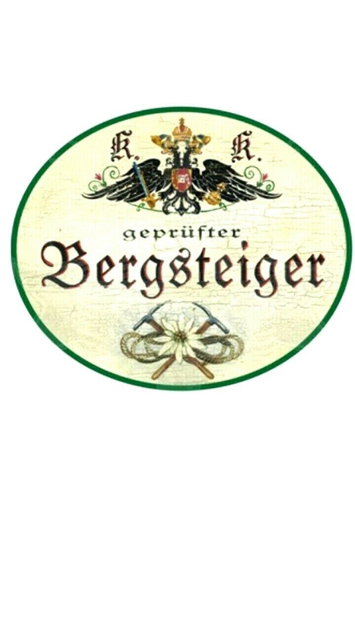 Kuk nostalgie holzschild "bergsteiger"