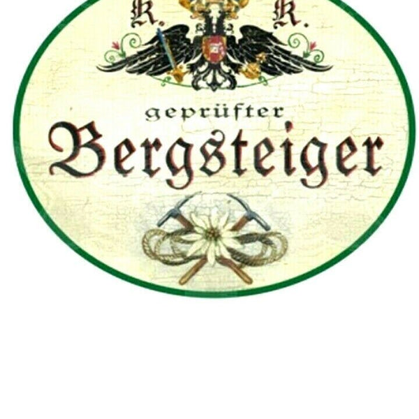 Kuk nostalgie holzschild "bergsteiger"