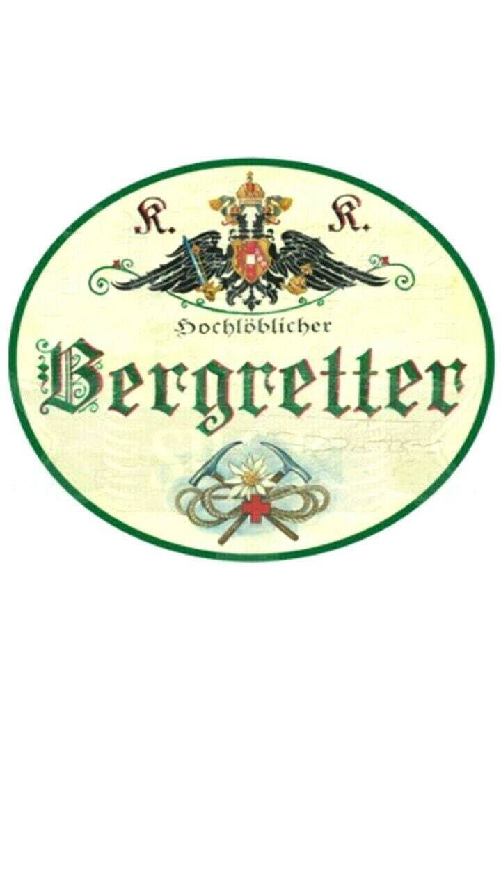 Kuk nostalgie holzschild "bergretter"