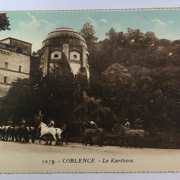 AK, Rheinland Pfalz, 1079, Coblence, Le Karthaos, Pferde (40078 BW)
