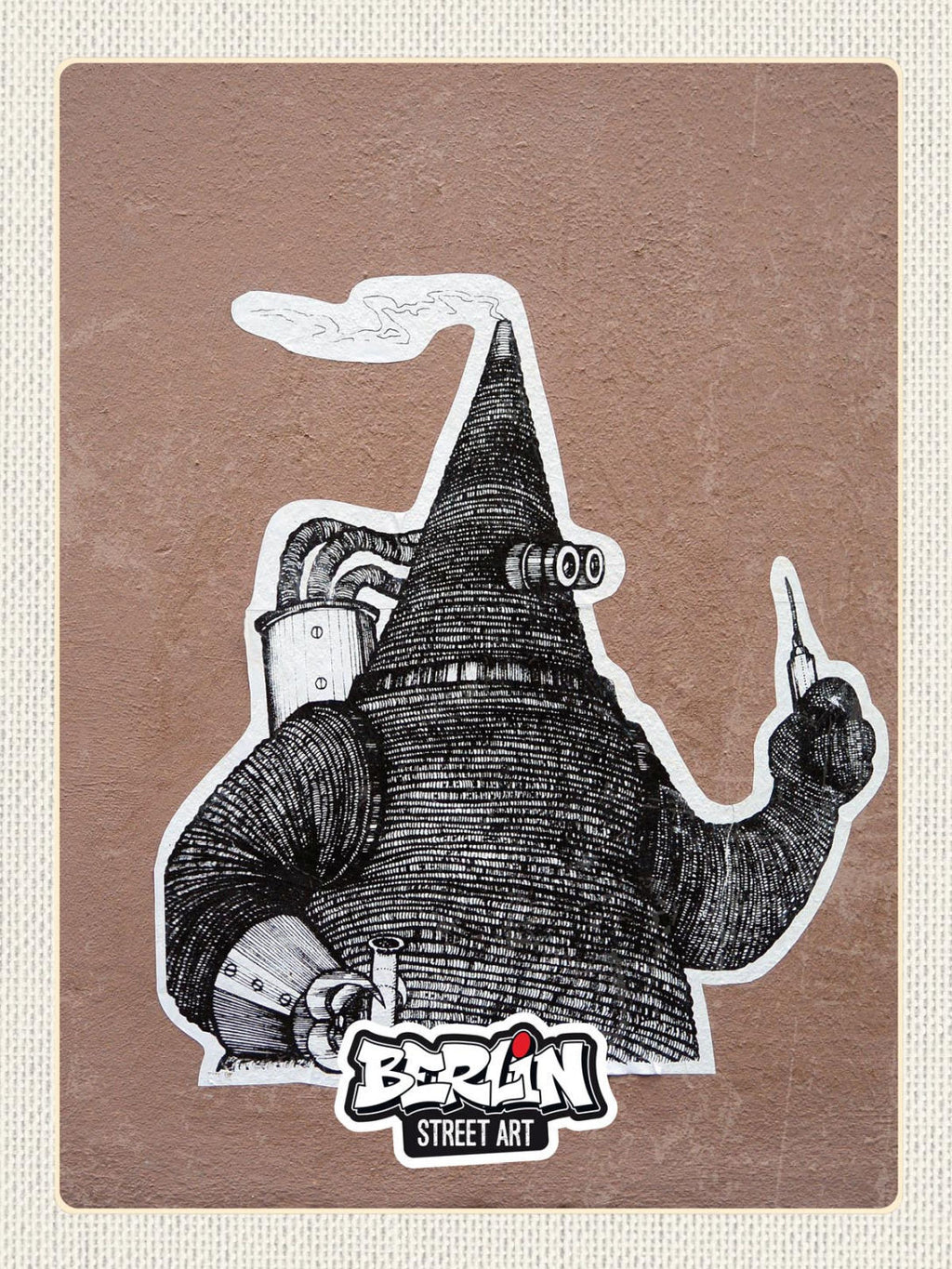 Schild Berlin Street Art Graffiti Tychon Zyphos D 12x18 20x30 30x40 Blech/Holz