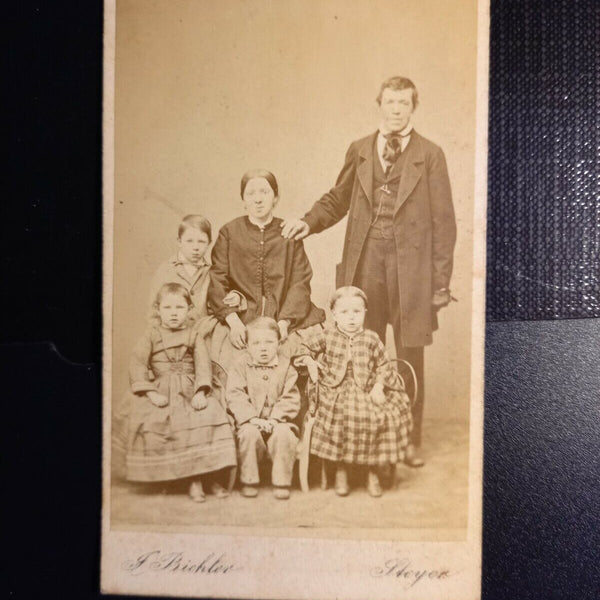 Familie mit 4 Kindern, Steyr, 11x6,8cm, 402853 gr
