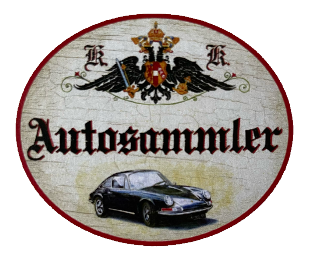 KuK Nostalgie Holzschild Autosammler Autos Oldtimer Auto Fan Klassiker Schild