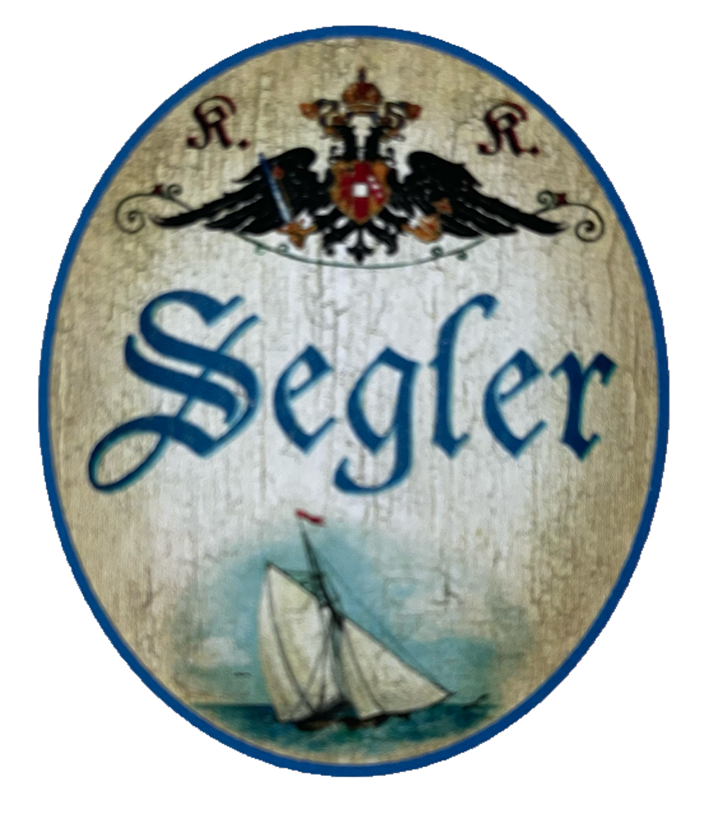 KuK Nostalgie Holzschild Segler Segelschiff Schifffahrt Boot Meer See Schild