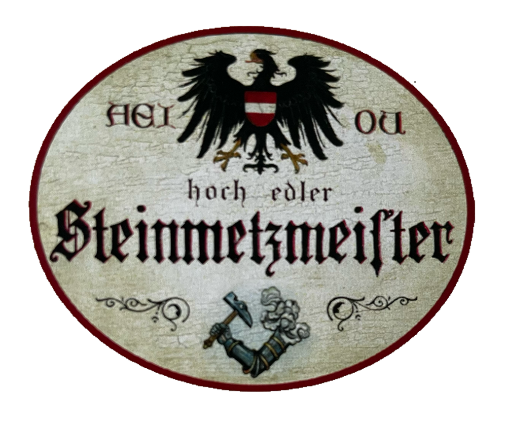 KuK Nostalgie Holzschild Hoch Edler Steinmetzmeister Steinmetz Handwerk Schild