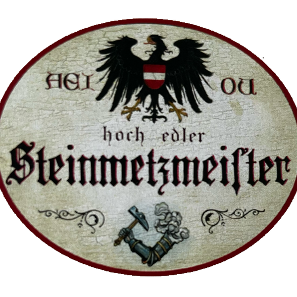 KuK Nostalgie Holzschild Hoch Edler Steinmetzmeister Steinmetz Handwerk Schild