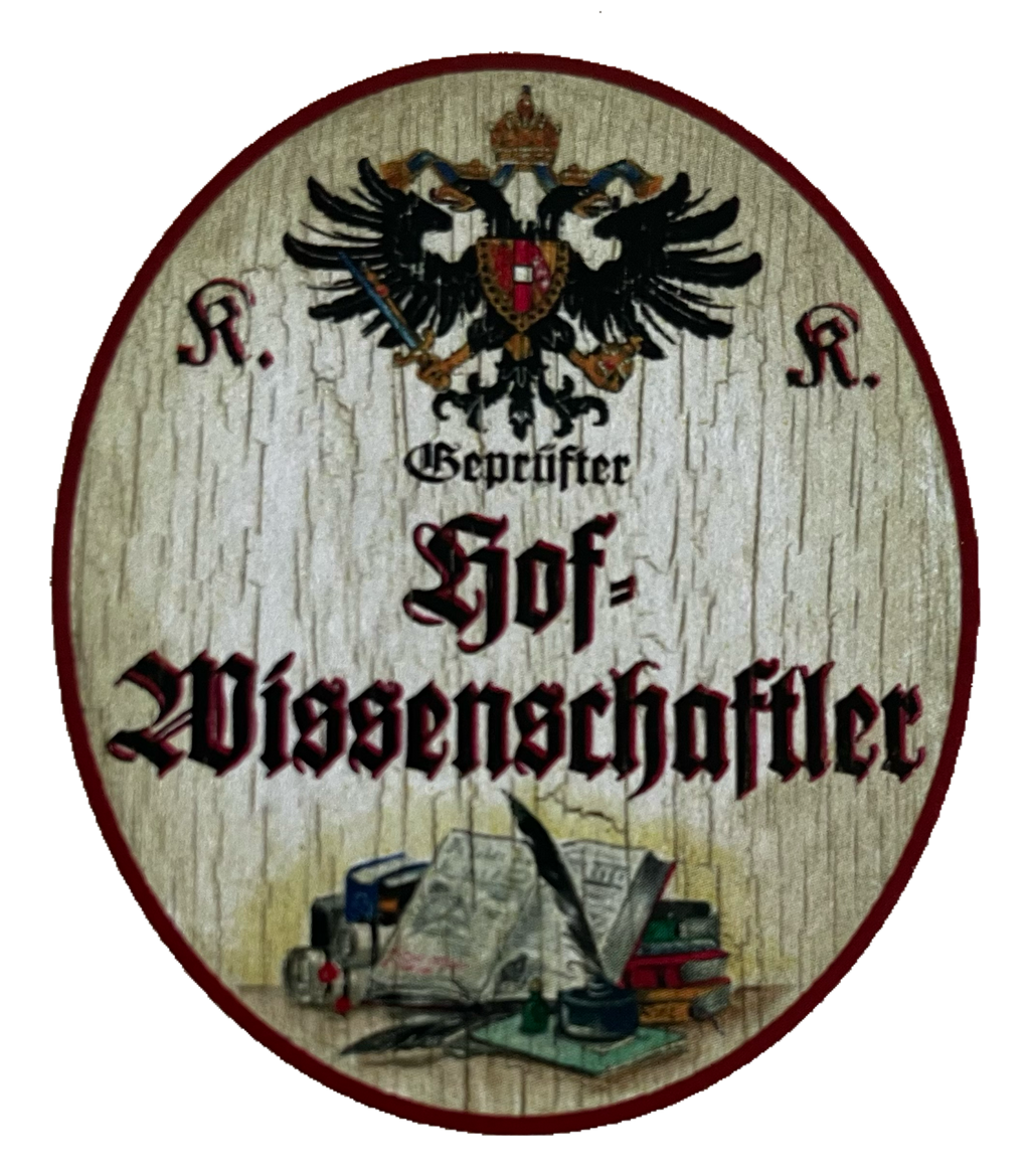 KuK Nostalgie Holzschild Geprüfter Hof Wissenschaftler Wissenschaft Schild
