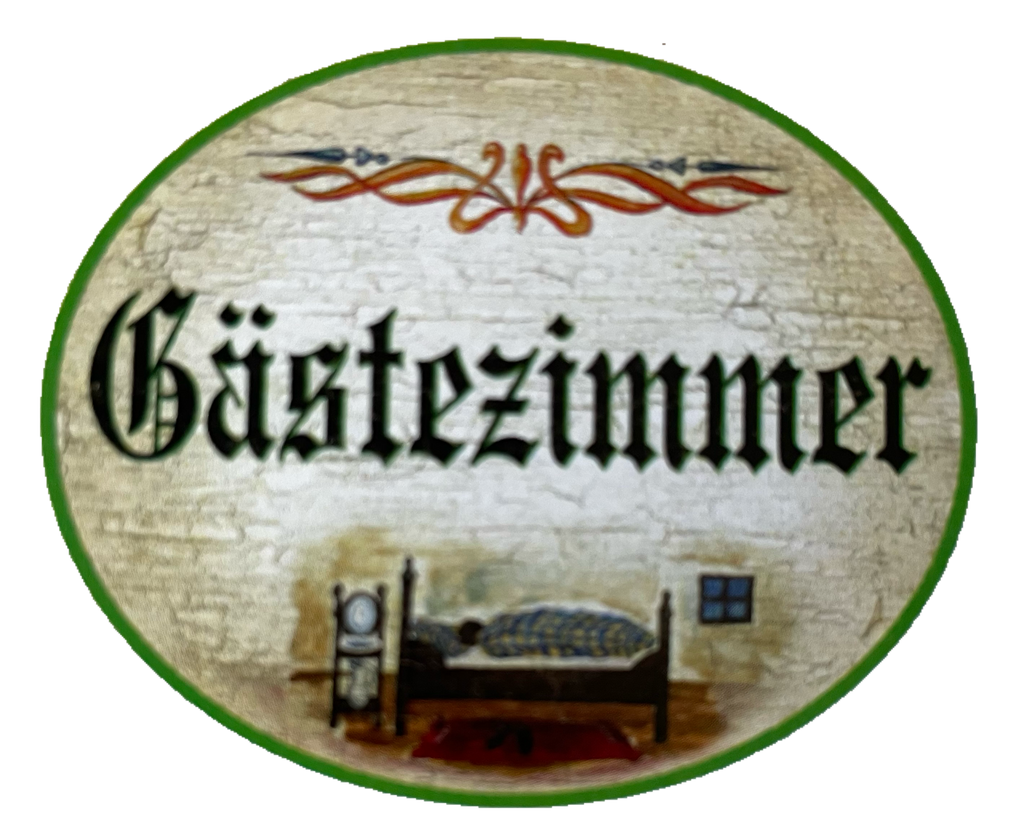 Nostalgie Holzschild Gästezimmer Gast Besucher Raum Haus Schild
