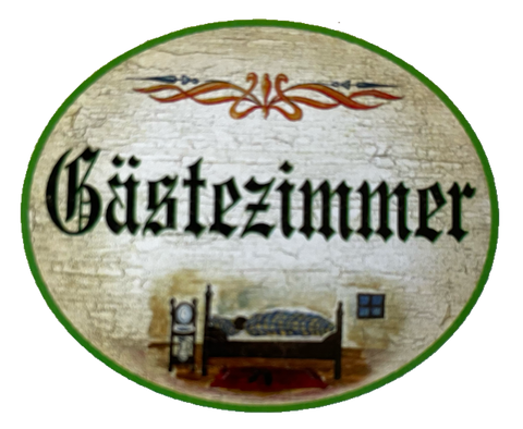 Nostalgie Holzschild Gästezimmer Gast Besucher Raum Haus Schild
