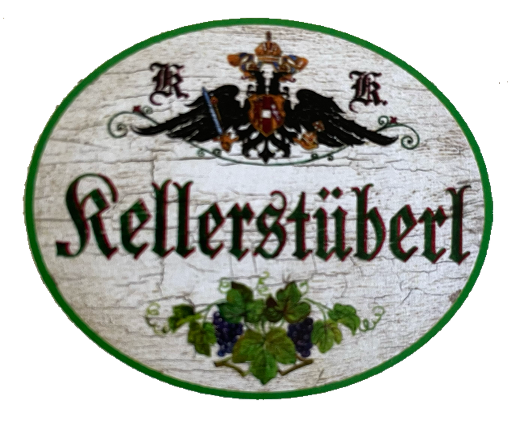 KuK Nostalgie Holzschild Kellerstüberl Stube Keller Zimmer Schild