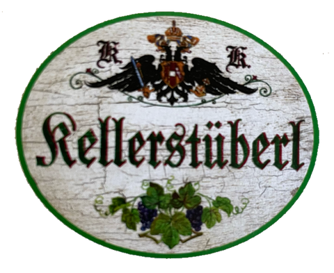 KuK Nostalgie Holzschild Kellerstüberl Stube Keller Zimmer Schild