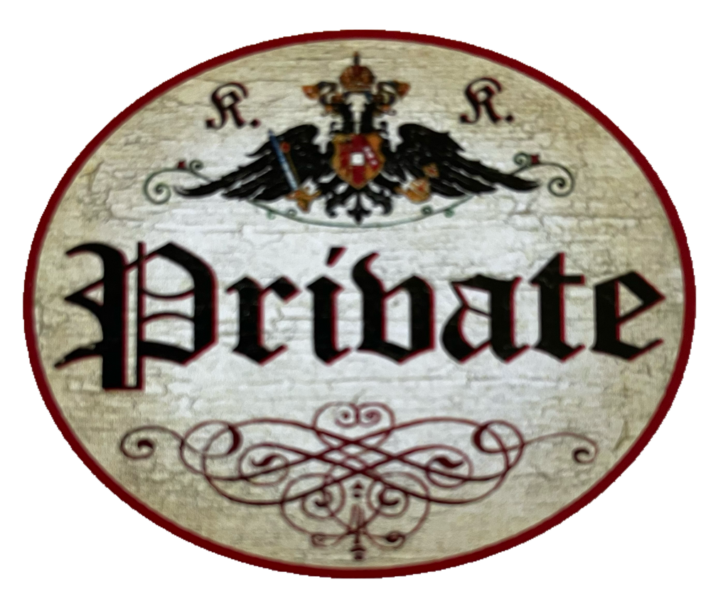 KuK Nostalgie Holzschild Private Privat Kein Eintritt Nicht Öffentlich Schild