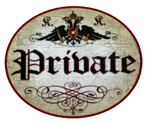 KuK Nostalgie Holzschild Private Privat Kein Eintritt Nicht Öffentlich Schild