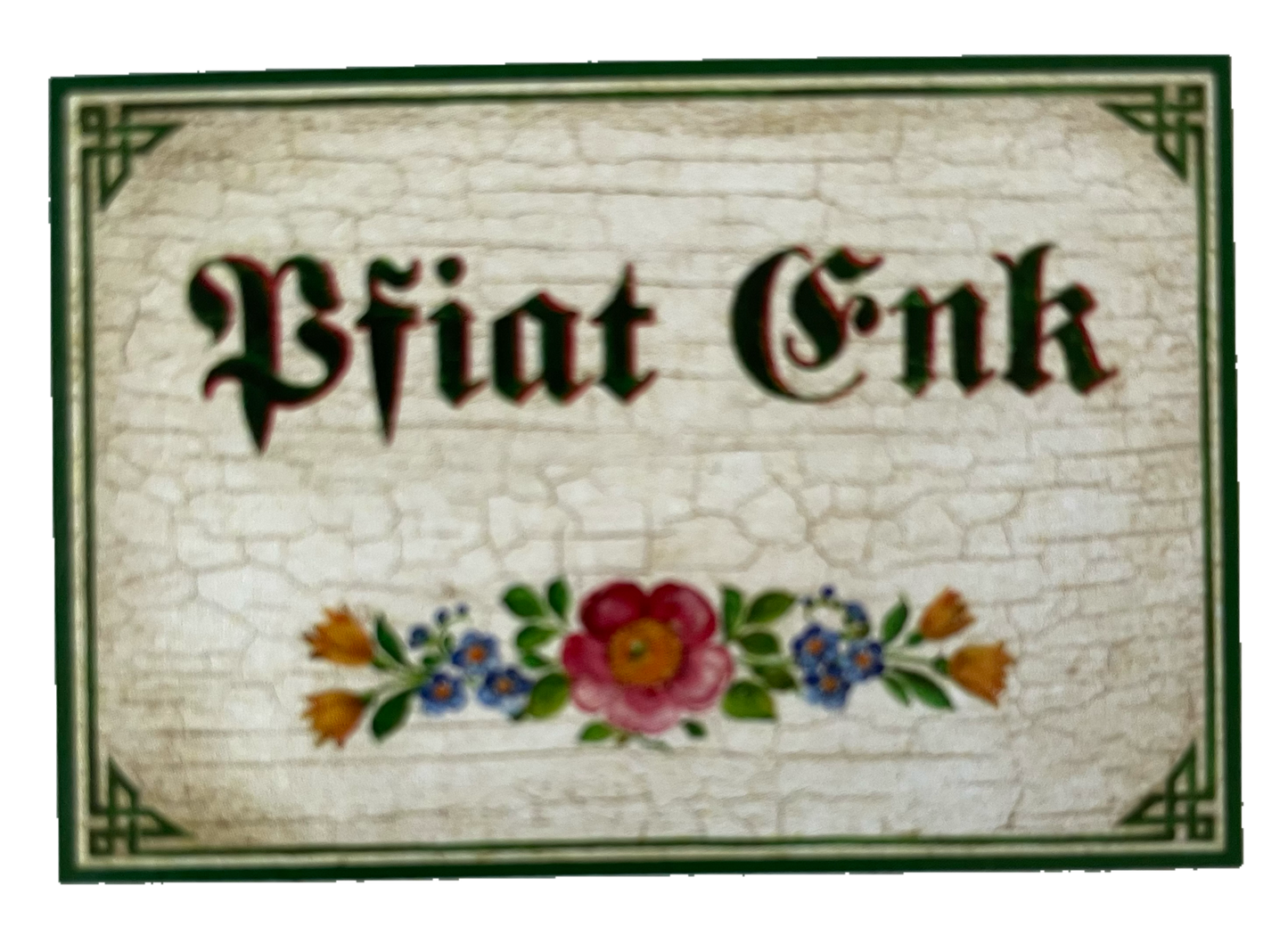 Nostalgie Holzschild Pfiat Enk Euch Auf Wiedersehen Tschüss Verabschieden Schild