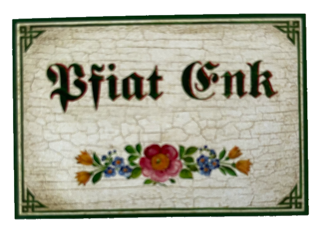 Nostalgie Holzschild Pfiat Enk Euch Auf Wiedersehen Tschüss Verabschieden Schild