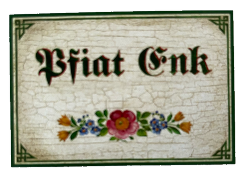 Nostalgie Holzschild Pfiat Enk Euch Auf Wiedersehen Tschüss Verabschieden Schild