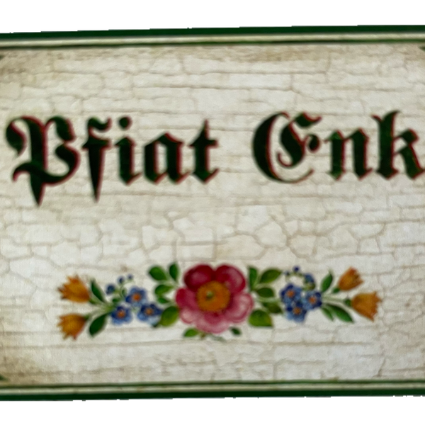 Nostalgie Holzschild Pfiat Enk Euch Auf Wiedersehen Tschüss Verabschieden Schild