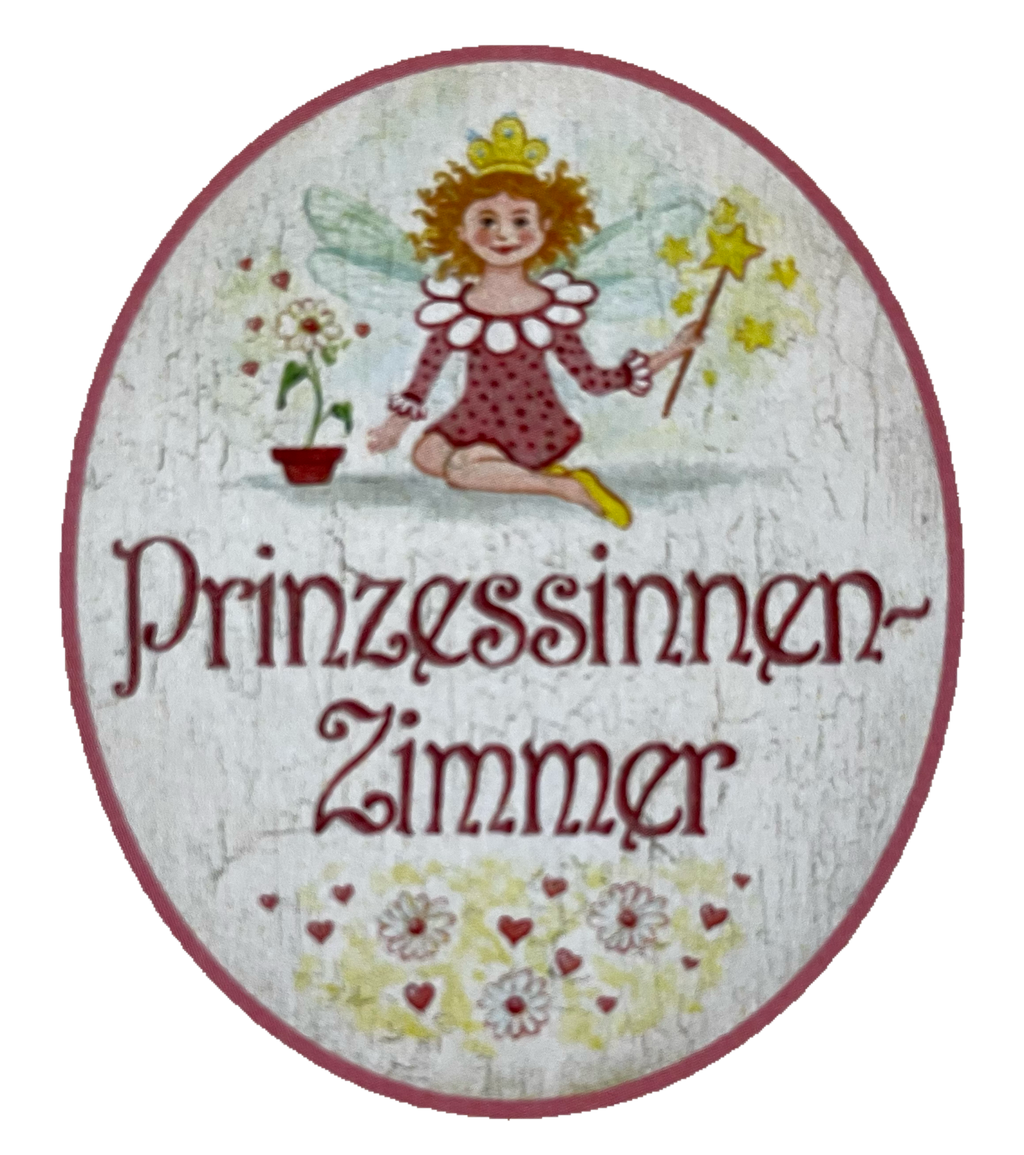 Nostalgie Holzschild Prinzessinnenzimmer Kinderzimmer Mädchen Wohnung Schild