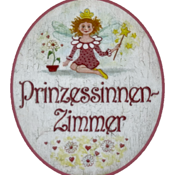 Nostalgie Holzschild Prinzessinnenzimmer Kinderzimmer Mädchen Wohnung Schild