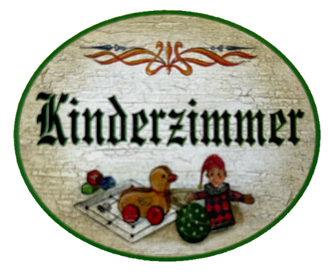Nostalgie Holzschild Kinderzimmer Kind Spielen Spielzeug Wohnung KuK Schild