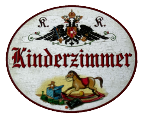 KuK Nostalgie Holzschild Verspieltes Kinderzimmer Kind Spielen Wohnung Schild