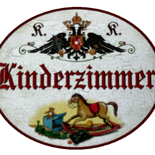 KuK Nostalgie Holzschild Verspieltes Kinderzimmer Kind Spielen Wohnung Schild