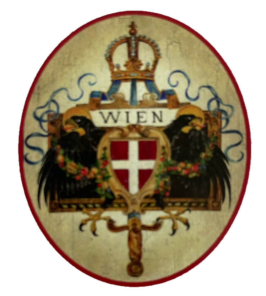Nostalgie Holzschild Wien Wappen Bundesland Stadt Österreich Schild