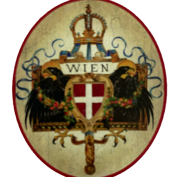 Nostalgie Holzschild Wien Wappen Bundesland Stadt Österreich Schild