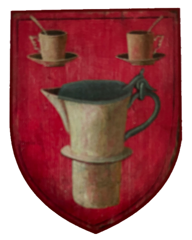 Nostalgie Holzschild Kaffeeschänker Beruf Wappen Kaffee Café Österreich Schild