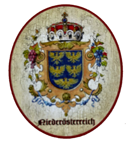 Nostalgie Holzschild Niederösterreich Wappen Bundesland Österreich Schild