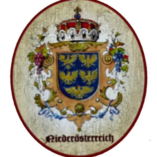 Nostalgie Holzschild Niederösterreich Wappen Bundesland Österreich Schild