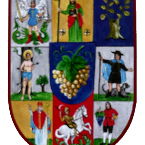 Nostalgie Holzschild Döbling Wien Gemeindebezirk Wappen Österreich Schild