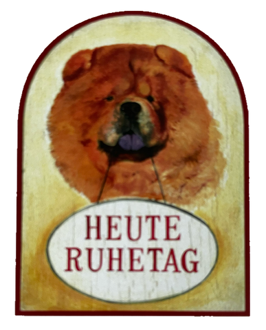 Nostalgie Holzschild Heute Ruhetag Hund Frei Zu Geschlossen Ausruhen Schild